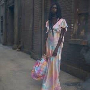 SELKIE Flutter slip dress Dopamine